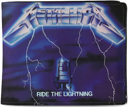 Rocksax Metallica Ride the Lightning Wallet Blk - Rocksax - Metallica - Ride The Lightning Logo - Wallet With Coin Pocket (Black)
