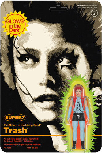 Return O/T Living Dead Reaction Wv4 - Trash (Glow) - Super7 - Return of The Living Dead - ReAction Figures Wv4 - Trash (Monster Glow)