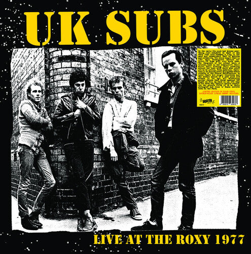 UK Subs - Live At The Roxy - Yellow Colored Vinyl