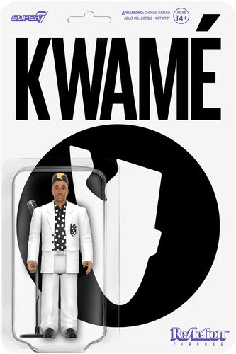 Kwame Wave 02 - Kwame (White/Black Polka Dot) - Super7 - Kwame - ReAction Figures Wv2 - Kwame (White/Black Polka Dot)
