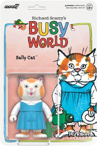 Richard Scarry Reaction Figures Wv 02 - Sally Cat - Super7 - Richard Scarry - ReAction Figures Wave 02 - Sally Cat