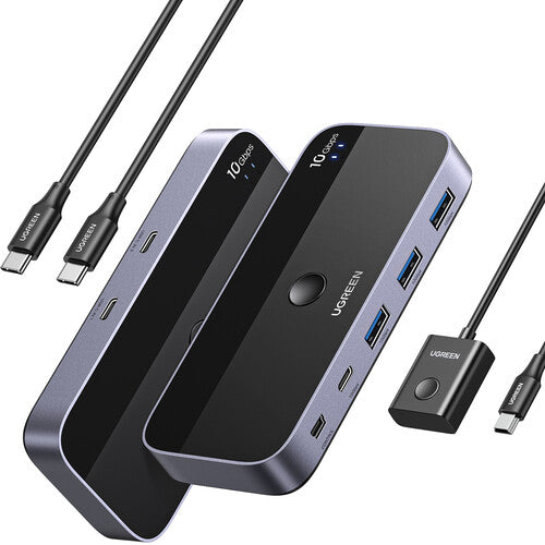 Line Ugreen - Ugreen Usb C Swi 4 Usb 3.2 Port 10gbps Kvm Switch