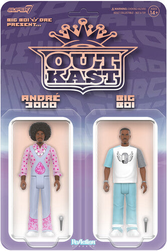Outkast W3 - Outkast (Big Boi & Dre Present) - Super7 - OutKast - ReAction Figures Wv3 - OutKast (Big Boi & Dre Present)