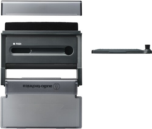 Audio Technica at-6028 Cleaning Kit/Cover Stand Bl - Audio Technica AT6028 Record & Stylus Cleaning Tools With Record Cover Stand Black