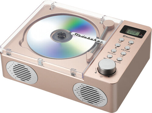 Studebaker Sb3720Rg Retro CD Player with Bt Rs Gld - Studebaker SB3720RG Retro CD Player with Bluetooth (Rose Gold)