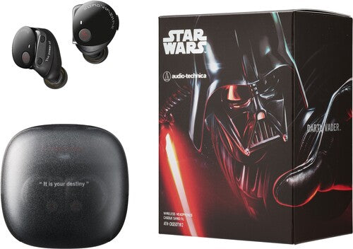 Audio Technica Athcks50Tw2Dv SW Darth V Bt Erphns - Audio Technica ATH-CKS50TW2DV Star Wars Darth Vader Bluetooth Earphones Ltd Ed (Black/Red)