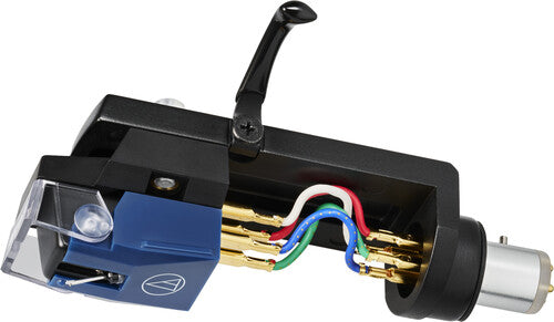 Audio Technica Atvm520Xeb/Hvmx Hdsh/Crt Combo Blue - Audio Technica AT-VM520xEB/H Dual Moving Magnet Headshell/Cartridge Combo Kit with Bonded Elliptical Stylus Blue