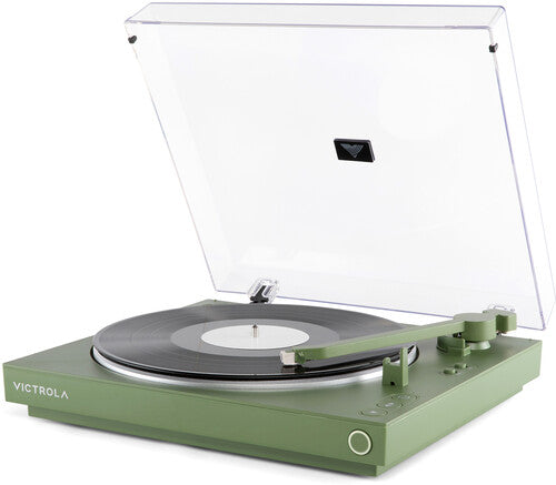 Victrola Vpt800Grn Automatic Bt Turntable Green - Victrola VPT-800-GRN Automatic Bluetooth Turntable (Green) (TURNTABLES)