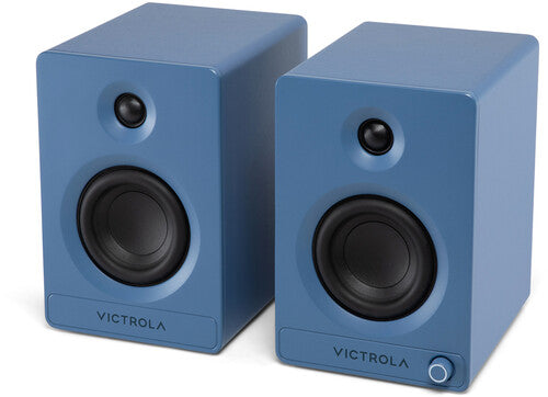 Victrola Vps400Blu Tempo Bt Bookshelf Spker Blue - Victrola VPS-400-BLU Tempo Bluetooth Bookshelf Speaker (Pair) (Blue) (SPEAKERS)