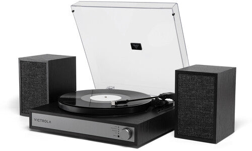 Victrola Vts1300Blk Harmony Bt Rcrd Plyr Spkrs Blk - Victrola VTS-1300-BLK Harmony Bluetooth Record Player with Speakers (Black) (TURNTABLES)
