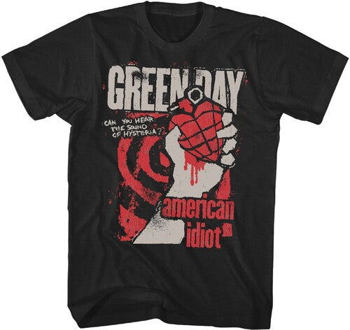 Green Day - American Idiot Hysteria T-Shirt - Black - Adult Shirt