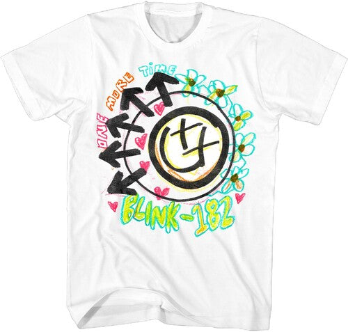 Blink 182 - One More Time T-Shirt - White - Adult Shirt