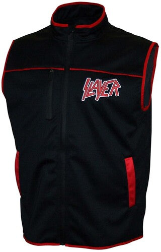 Slayer - Silver Eagle - Deluxe Zip Front Vest - Black - Outerwear