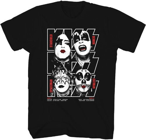 Kiss - Debut Album Cover T-Shirt - Black - Adult Shirt