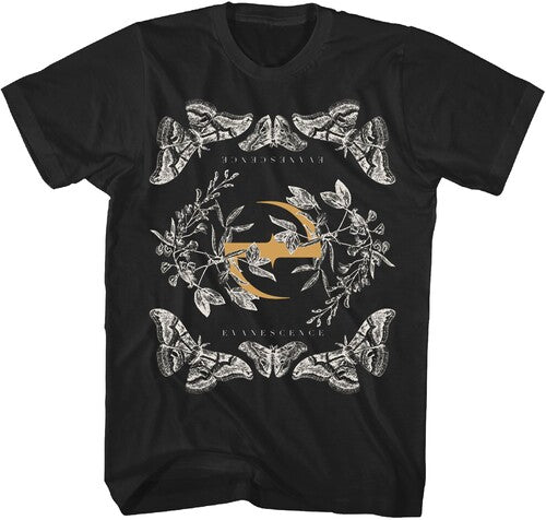 Evanescence - Butterfly Logo T-Shirt - Black - Adult Shirt