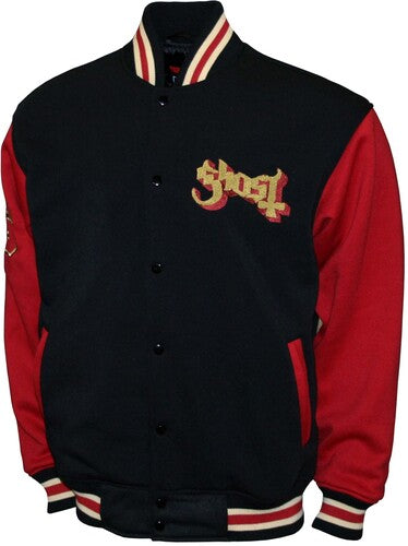 Ghost - Logo - Varsity Fleece Jacket - Black - Outerwear