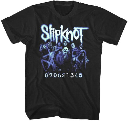 Slipknot Band Member Numbers Tshirt 2XL 1509238807 - Slipknot - Band Member Photo Numbers T-shirt - 2X Black 1509238807