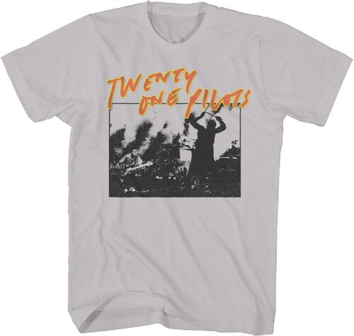 Twenty One Pilots - Live Scribble T-Shirt - Gray - Adult Shirt
