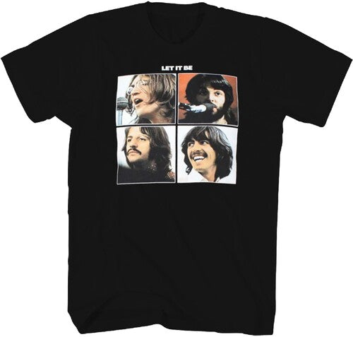 Beatles - Let It Be T-Shirt - Black - Adult Shirt