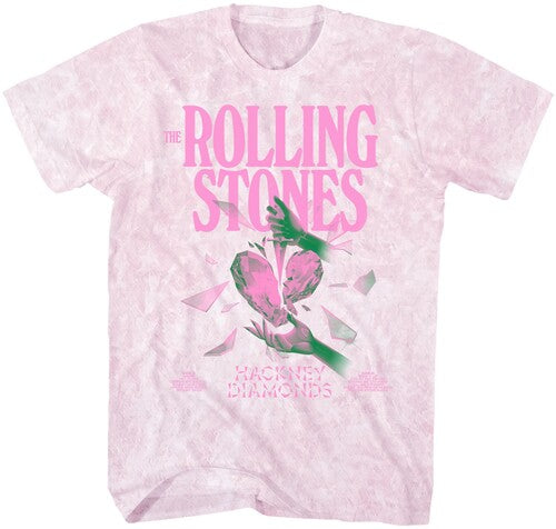 Rolling Stones - Hackney Diamonds T-Shirt - Pink Mineral Wash - Adult Shirt