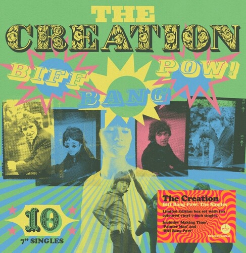 Creation - Biff Bang Pow: The Creation Singles Box - Boxset includes Ten Colored 7-Inch Vinyl Singles in Five Gatefold Digipak Sleeves