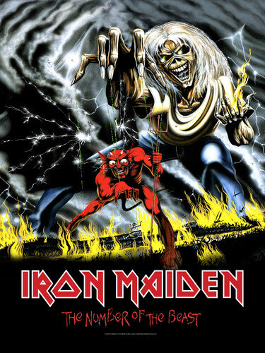 Rocksax Iron Maiden Blnk Number of the Beast 60x80 - Rocksax Iron Maiden Blnk Number of the Beast 60x80