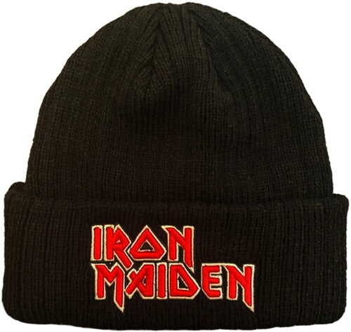 Iron Maiden Fiend Club Logo Beanie Osfa Black - Iron Maiden Fiend Club Logo Beanie Osfa Black