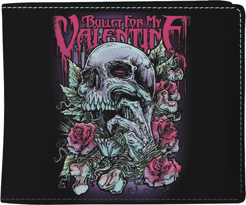 Rocksax Bullet For My Valentine Skull Wallet Blk - Rocksax Bullet for My Valentine Skull Wallet Blk