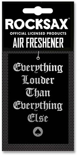Rocksax Motorhead Everything Loud Air Freshener - Rocksax Motorhead Everything Loud Air Freshener