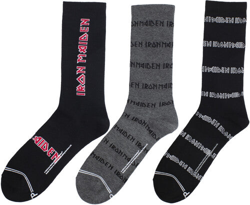 Perri's Iron Maiden Volume Crew Socks (3 Pack) - Perri's Iron Maiden Volume Crew Socks (3 Pack)