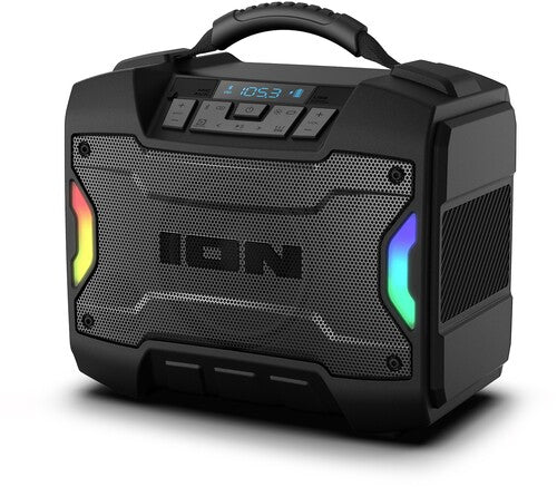 ION Audio Tailgater TD Bluetooth Rugged Speaker - Rechargable - IPX5 Water Resistant(Black)