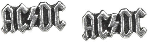AC/DC - Logo Stud Earrings - Hand Made - Fine English Pewter
