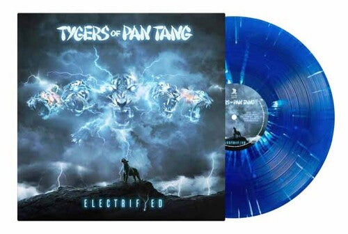 Tygers of Pan Tang - Electrifyed - Transparent Blue & White Splatter Vinyl