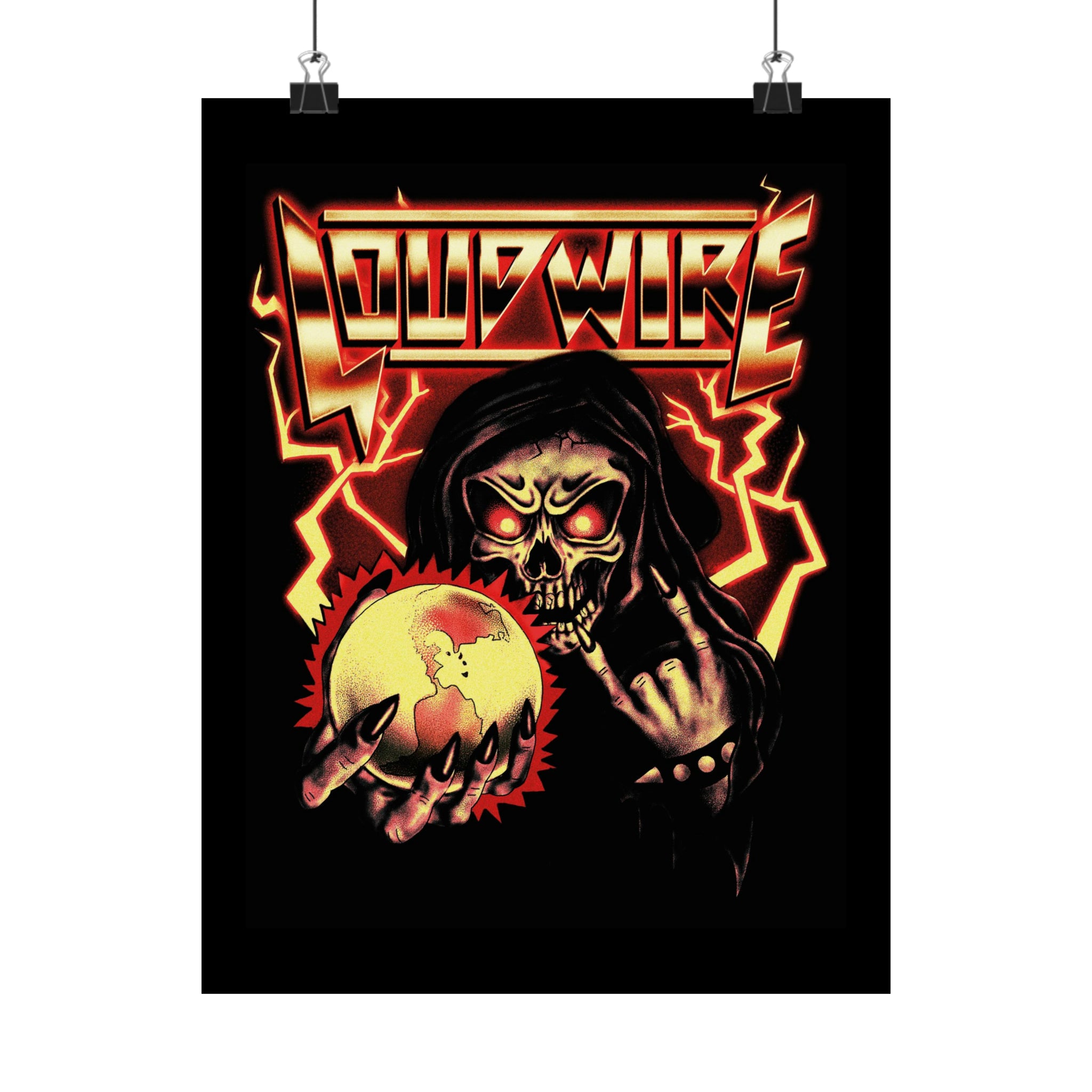 '80s METAL POSTERS (Gold)
