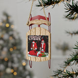 Christmas Cheer Sled Ornaments