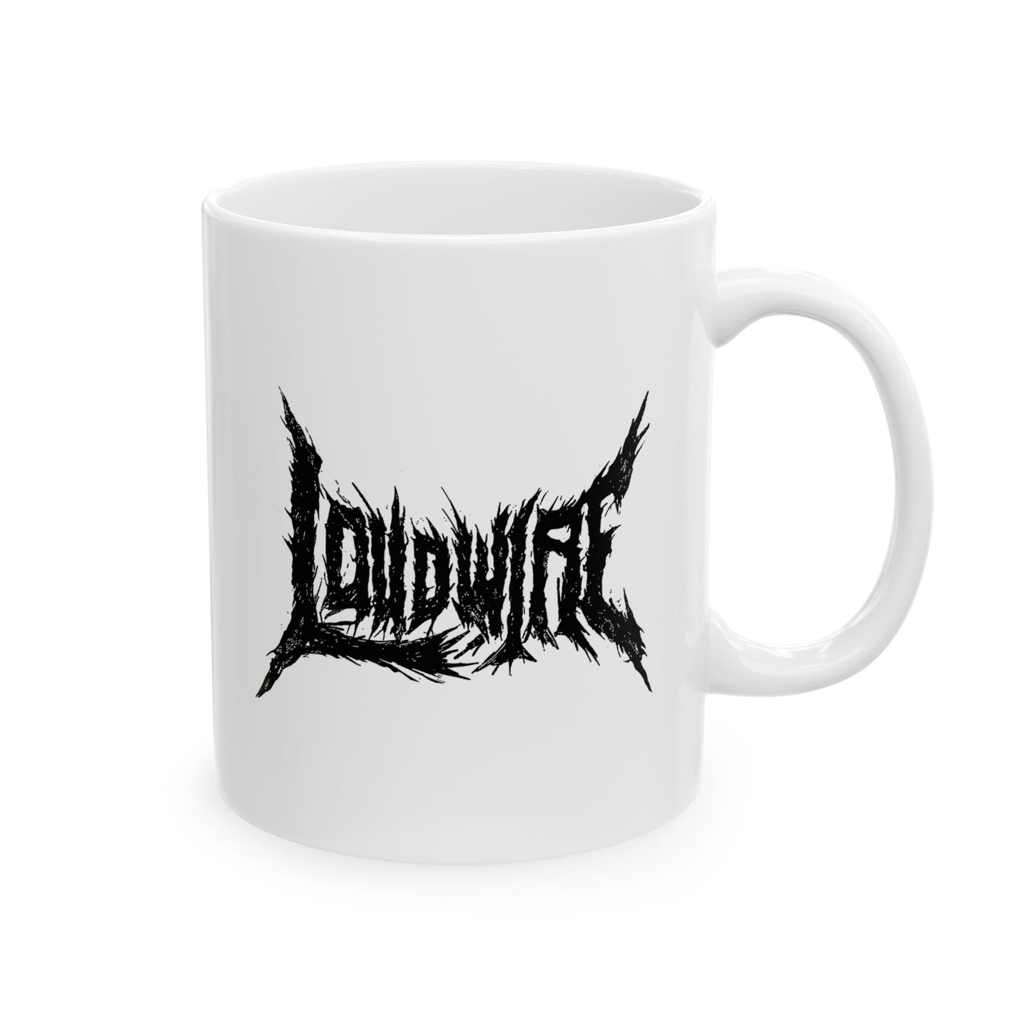 Loudwire Death Metal Logo White Mug