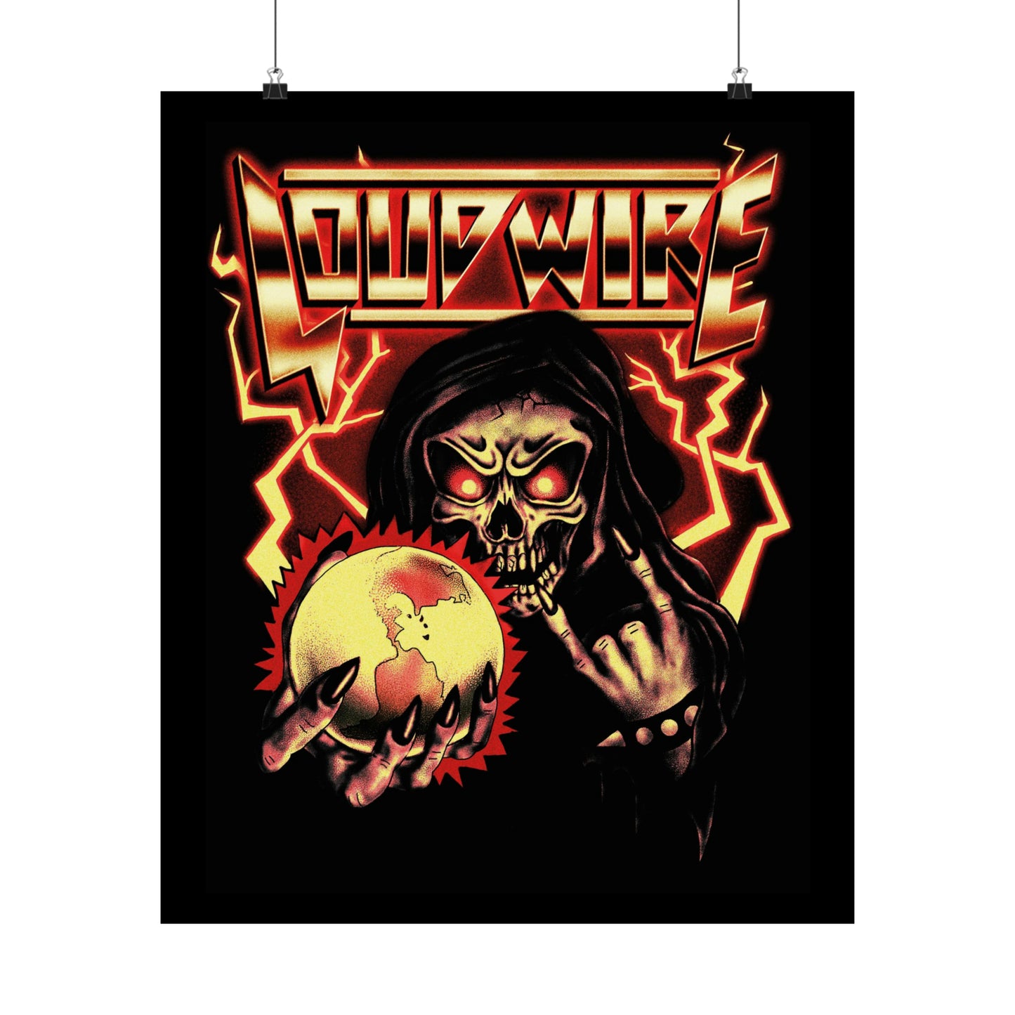 '80s METAL POSTERS (Gold)