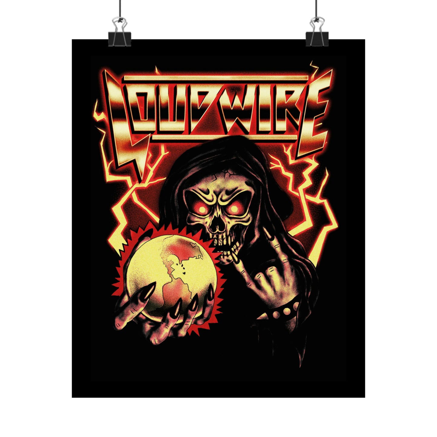 '80s METAL POSTERS (Gold)