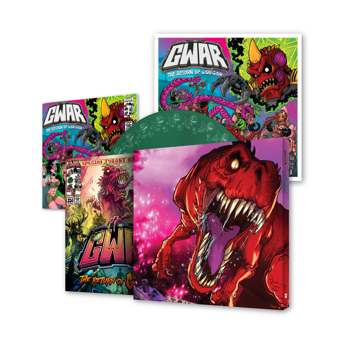 GWAR: 'The Return of Gor Gor' Deluxe Comic Book + Vinyl LP