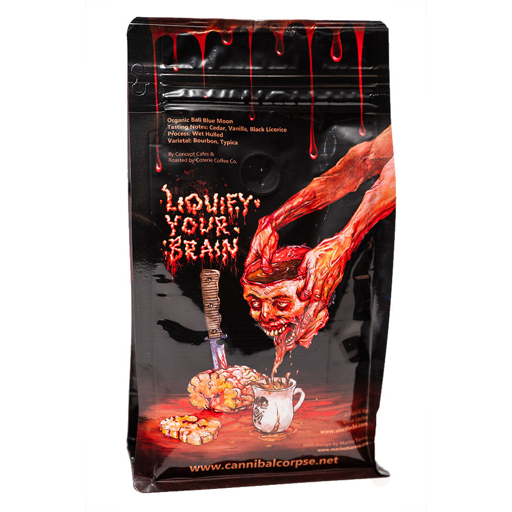 Cannibal Corpse's OFFICIAL 'Beheading & Brewing' Coffee: Bali Blue Moon (12oz)