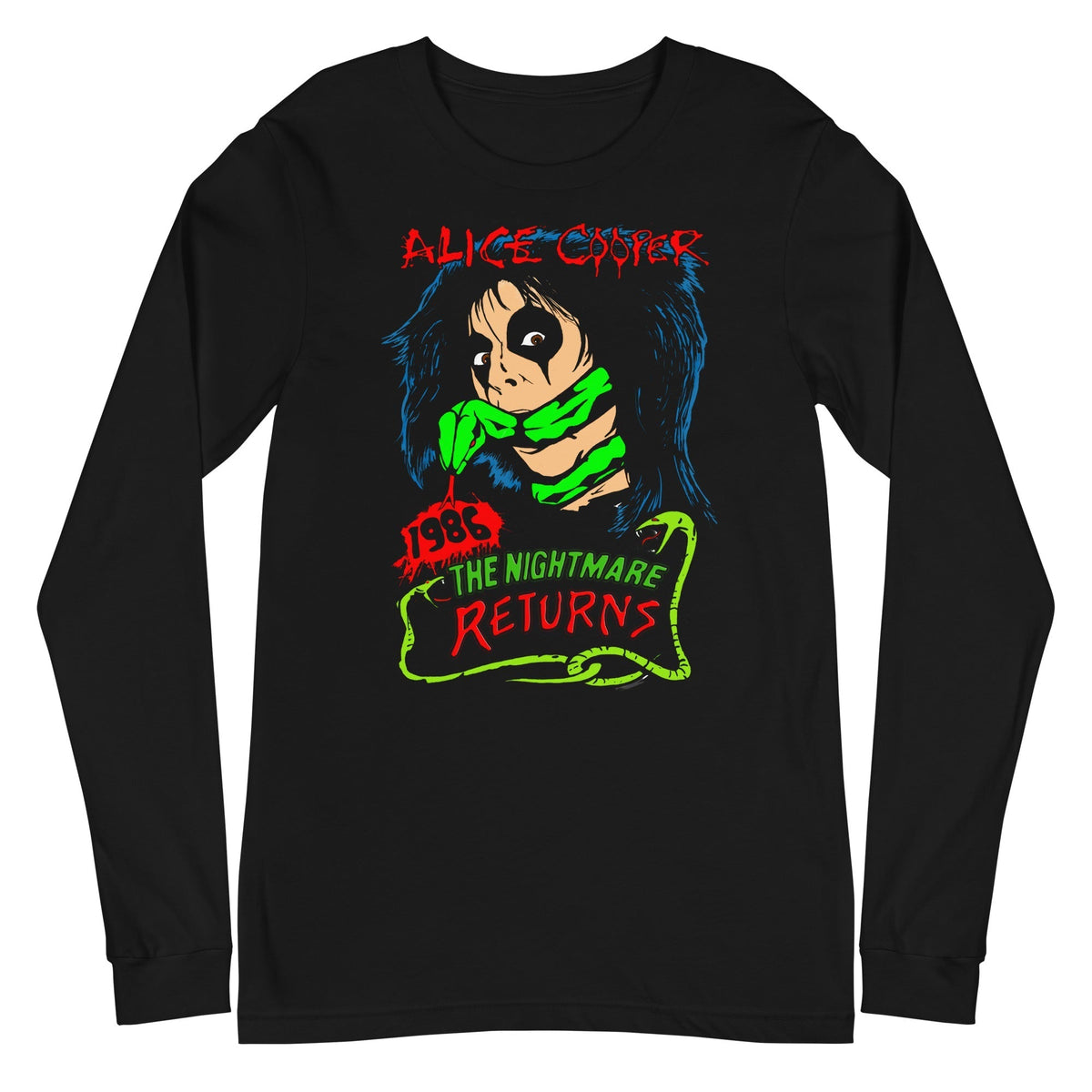 MERCHMOMENT Alice Cooper - Nightmare Returns Long Sleeve T-Shirt [Apparel]