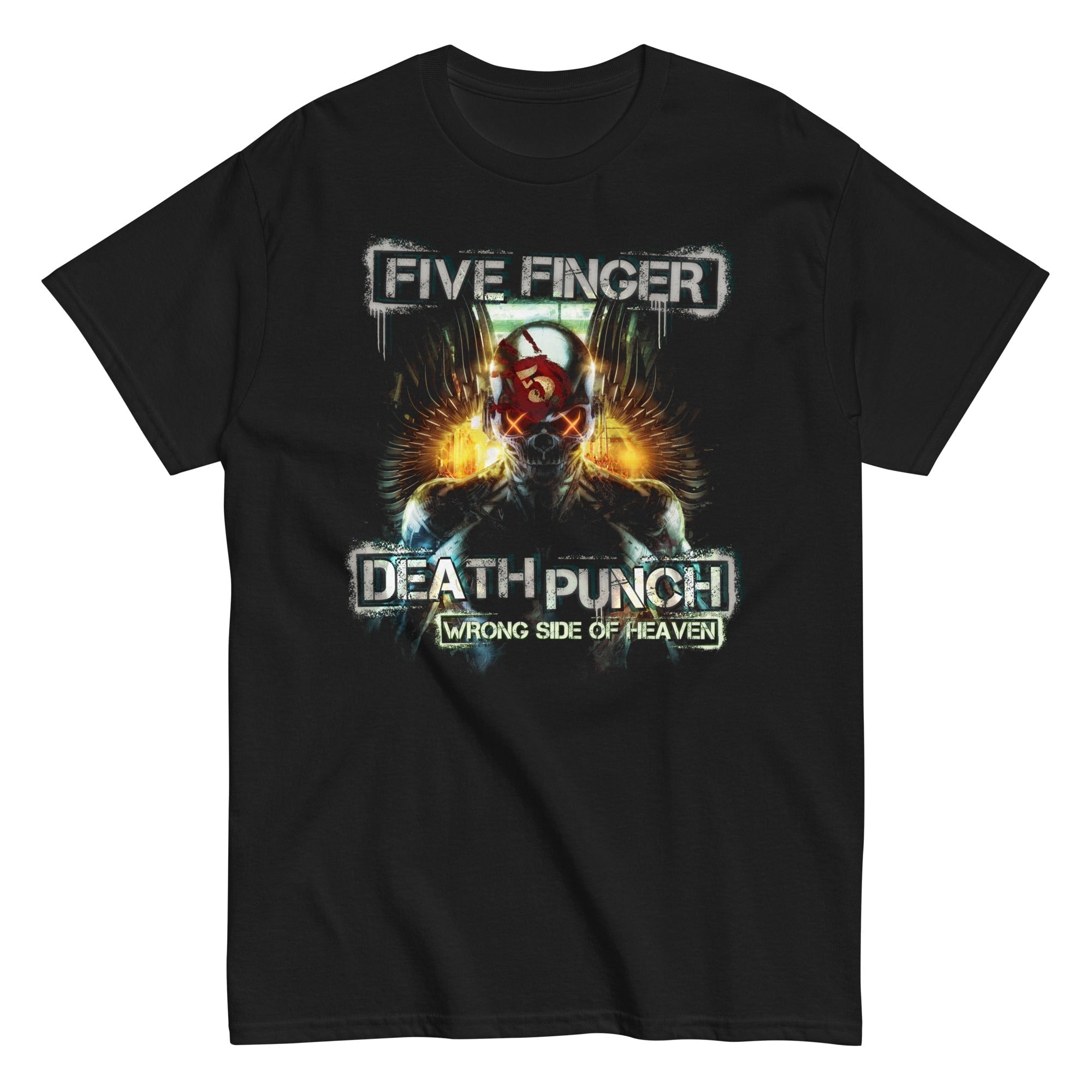 MERCHMOMENT Five Finger Death Punch - Bot Heaven T-Shirt [Apparel]