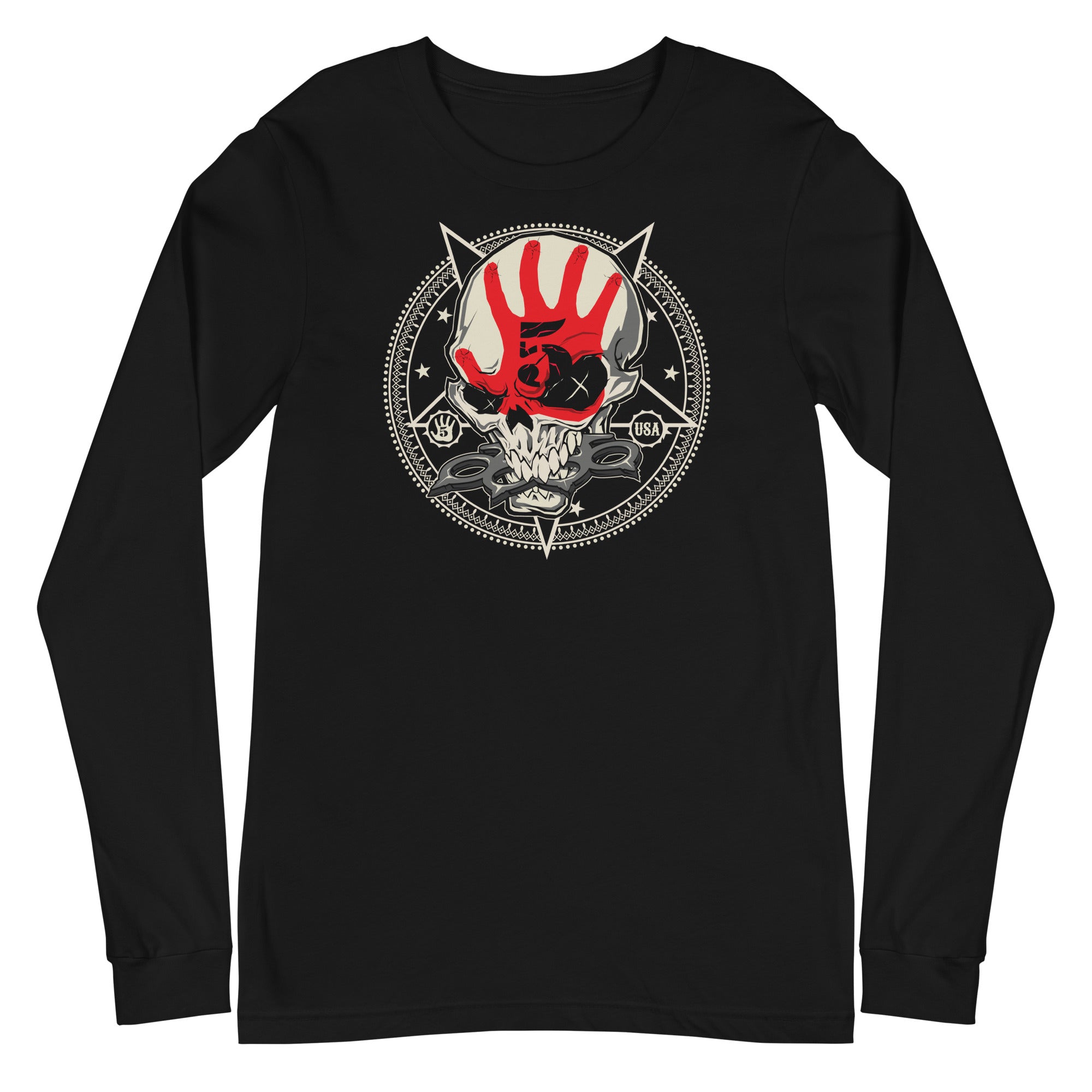MERCHMOMENT Five Finger Death Punch - Circle Logo Long Sleeve T-Shirt [Apparel]