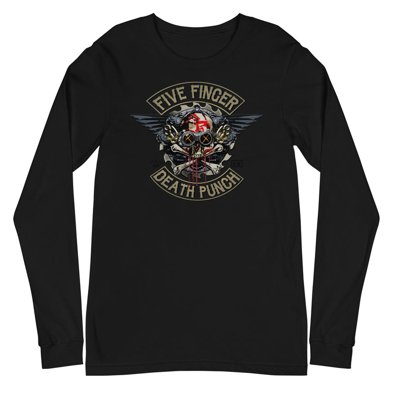 MERCHMOMENT Five Finger Death Punch - Crossbones Long Sleeve T-Shirt [Apparel]