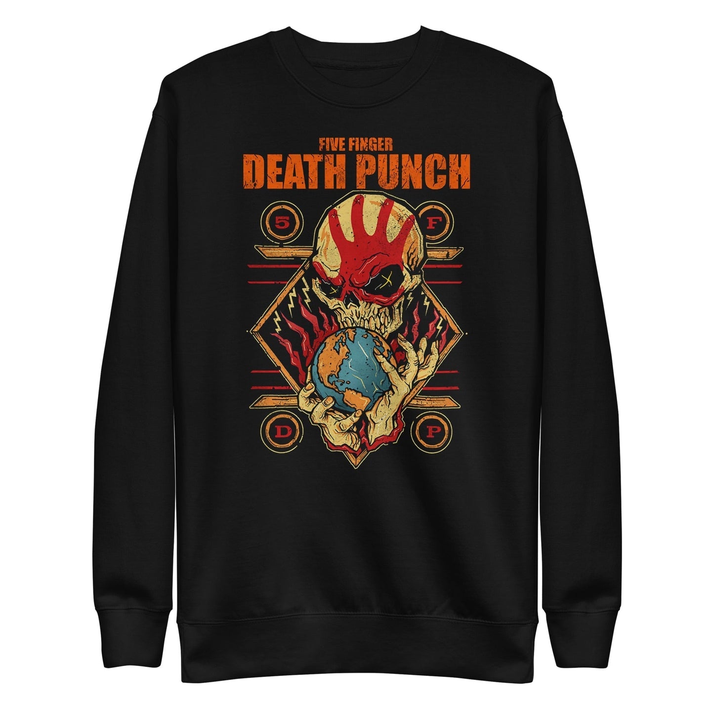 MERCHMOMENT Five Finger Death Punch - Hand Skull Logo Sweatshirt [Apparel]