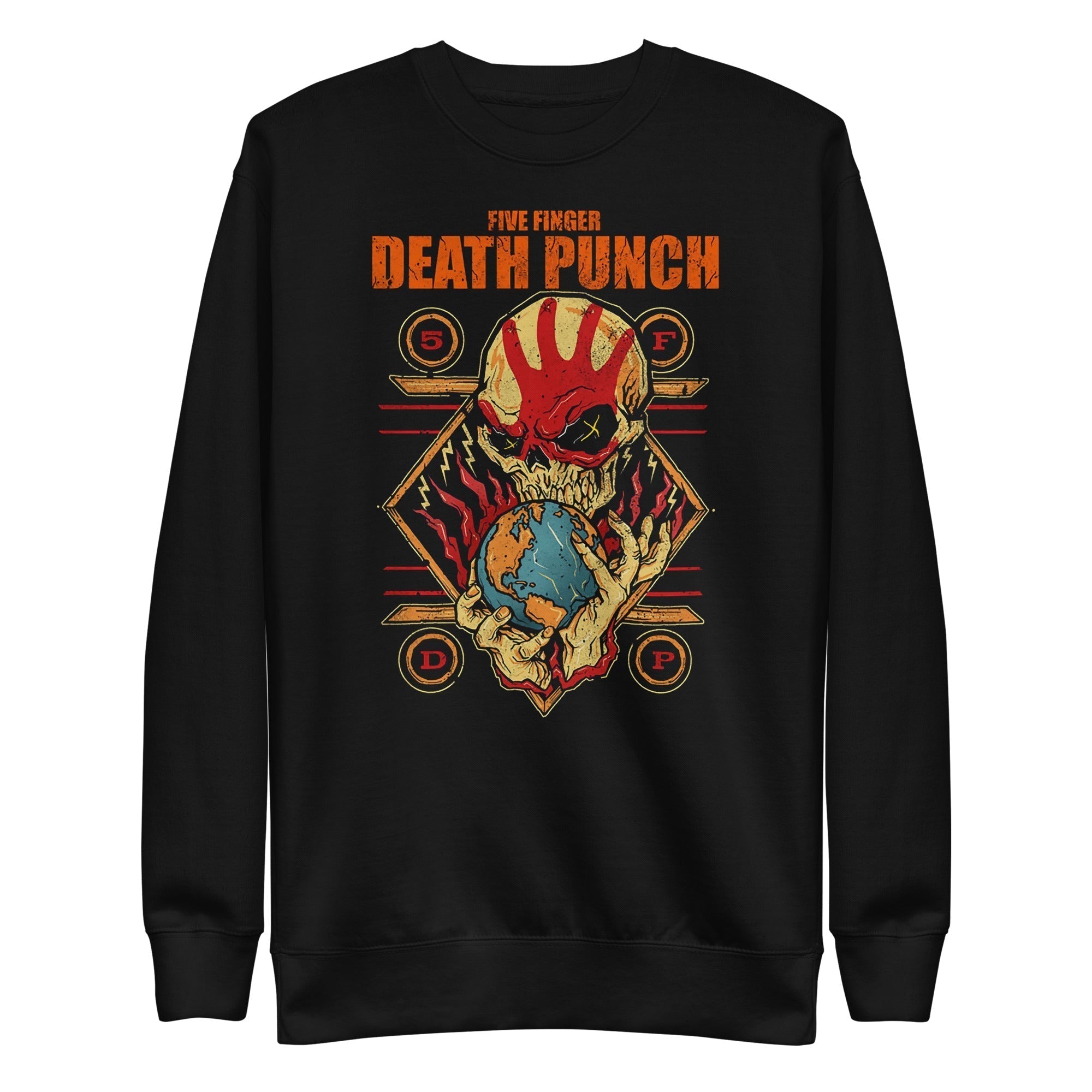 MERCHMOMENT Five Finger Death Punch - Hand Skull Logo Sweatshirt [Apparel]