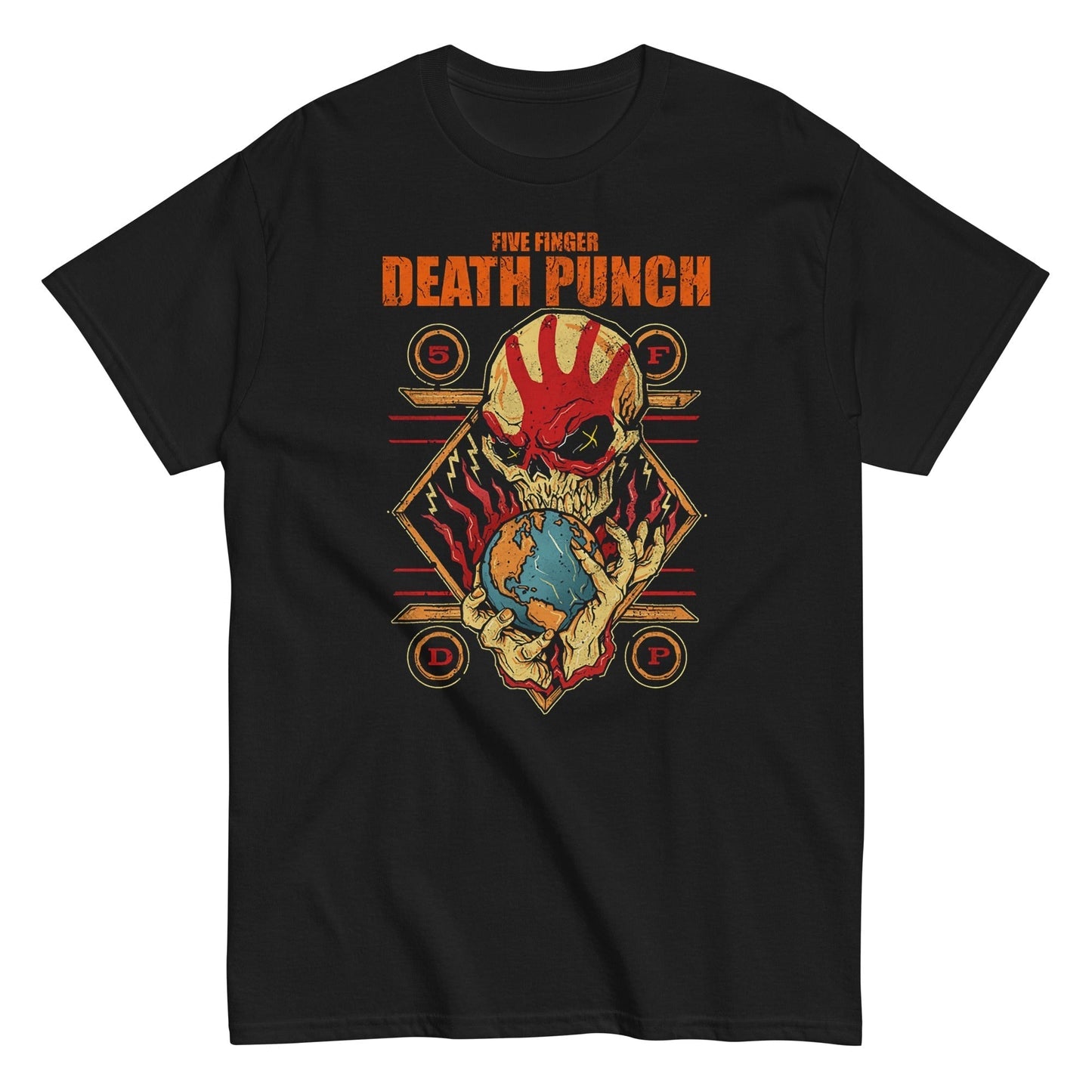 MERCHMOMENT Five Finger Death Punch - Hand Skull Logo T-Shirt [Apparel]
