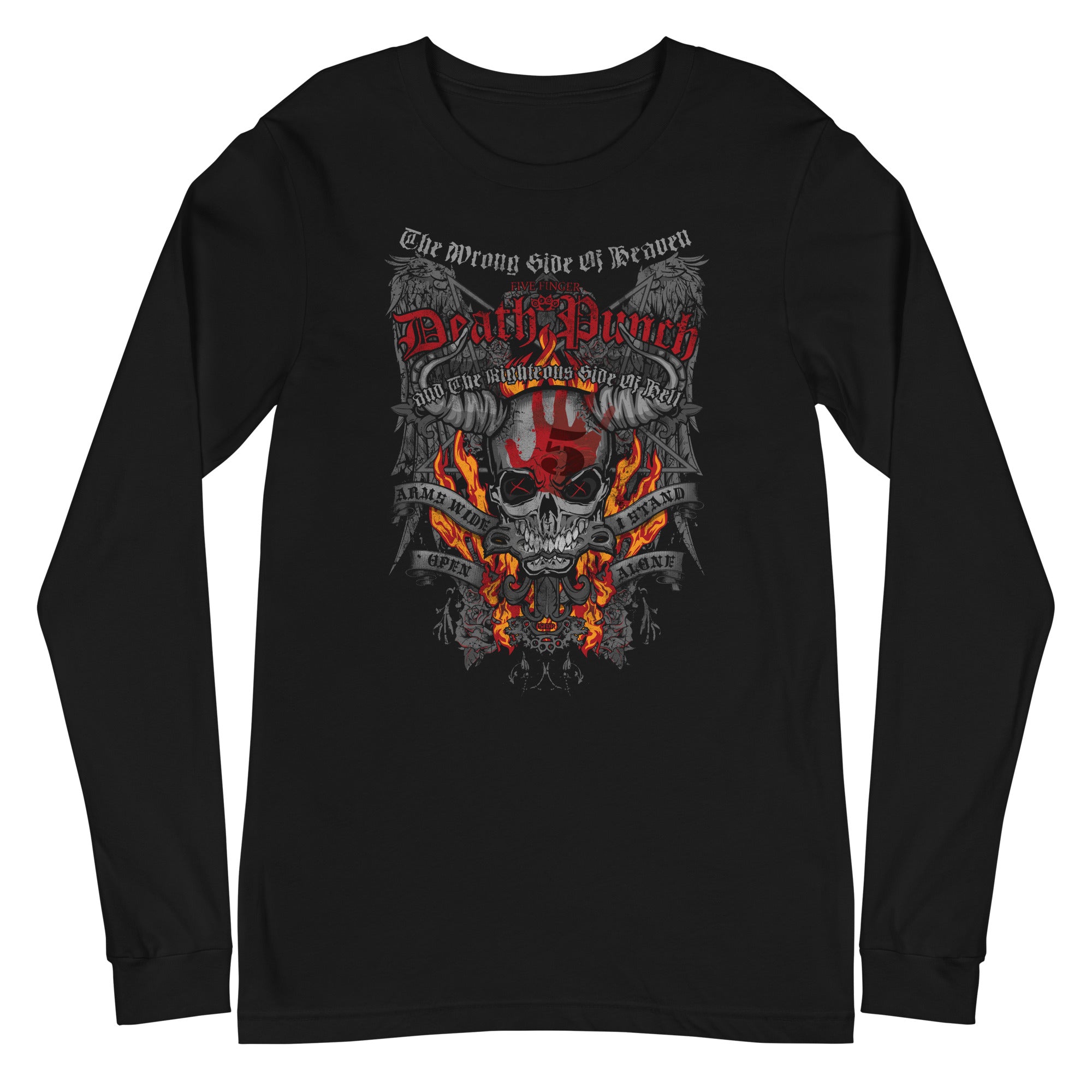 MERCHMOMENT Five Finger Death Punch - Wrong or Righteous Long Sleeve T-Shirt [Apparel]