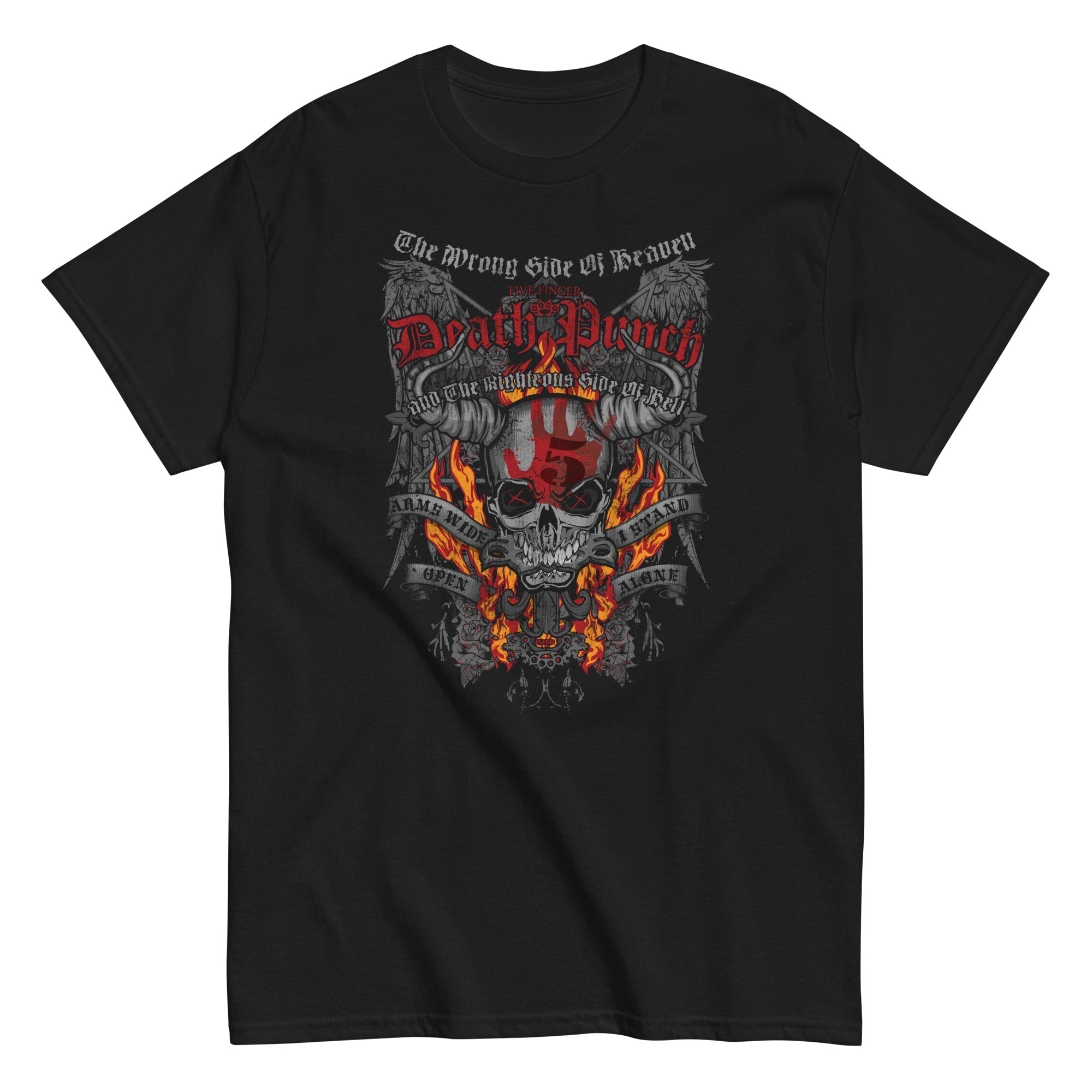 MERCHMOMENT Five Finger Death Punch - Wrong or Righteous T-Shirt [Apparel]