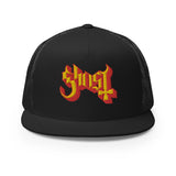 MERCHMOMENT Ghost Embroidered Logo Trucker Hat [Apparel]